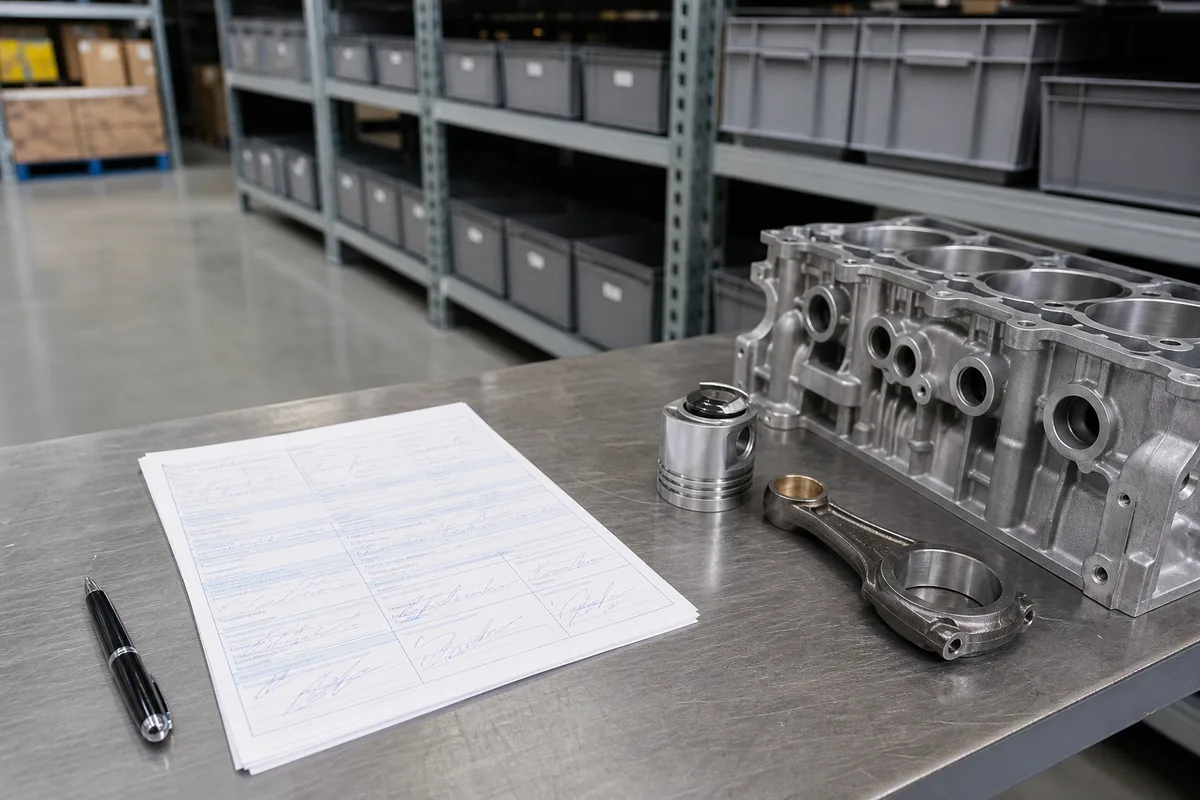 Formulaire de cession de véhicule complété avant remise à un professionnel agréé